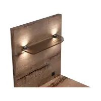 Mesita de noche Kassel 50 cm con cajón derecha roble monastery