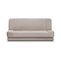 Sofá cama de tres plazas Lami con arcón beige