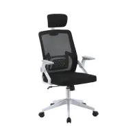 Silla giratoria Born negro-blanco