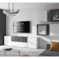 Комод System 64 с 2 ящиками графитовый