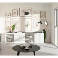 Estantería System 64 con estante blanca