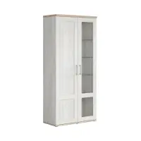 Vitrina Romance 93 cm con 2 puertas alerce sibiu claro