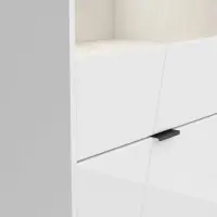 Vitrina Forn 64 cm con 2 puertas blanco brillo