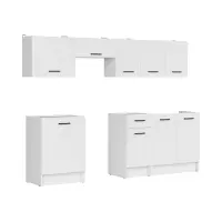 Conjunto de cocina Sara Line 240 cm blanco