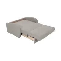 Sofá cama de dos plazas Poli con arcón beige