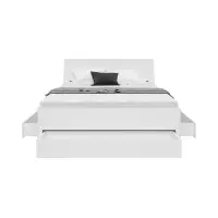 Кровать Saturn 160x200 с 3 ящиками белая