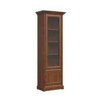 Vitrina Kent 71 cm de 2 puertas izquierda castaño