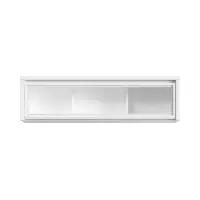 Vitrina colgante Kaspian 144 cm con puertas blanca