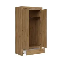 Armario de dos puertas Holten 106 cm roble waterford