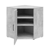 Estantería de esquina MultiDo 71,5x71,5 cm con puertas atelier claro