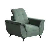 Sillón Doria de terciopelo verde