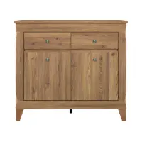 Cómoda Bergen 110 cm con 2 puertas y 2 cajones alerce sibiu dorado