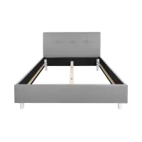 Ліжко м'яке Mala сіре 140x200