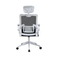 Silla giratoria Born negro-blanco