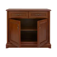 Cómoda Kent 101 cm con 2 puertas y 2 cajones castaño