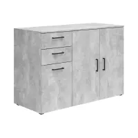 Комод MultiDo120 см з 3 дверцятами та 2 шухлядами світлий ательє