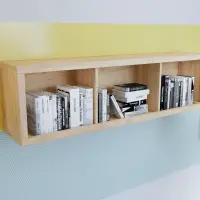 Armario colgante Kaspian 143 cm abierto roble sonoma