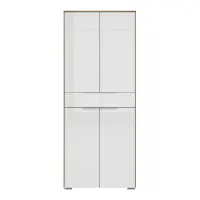 Estantería Nevada 81 cm con 4 puertas y cajón roble riviera