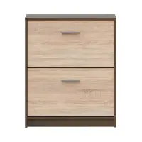 Zapatero Nepo Plus 70 cm con 2 puertas roble noble/roble sonoma