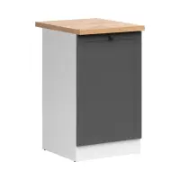 Armario de cocina inferior Junona Line 50 cm izquierdo grafito con encimera