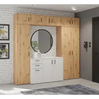 Estantería MultiDo 30 cm con puertas atelier claro