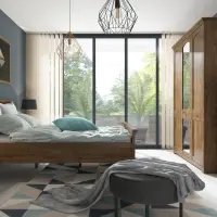 Cama Patras 160x200 roble april