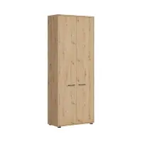 Librería con cerradura Space Office 80 cm con 2 puertas roble artisan