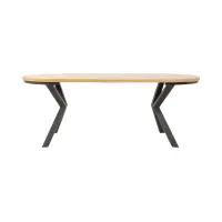 Mesa extensible Eland 100/150/200x100 chapa de roble natural