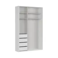 Armario de puertas correderas Flex 150 cm blanco