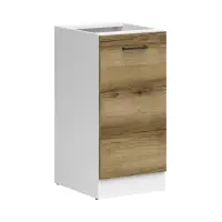 Mueble de cocina bajo Junona Line 40 cm izquierdo sin encimera roble delano claro
