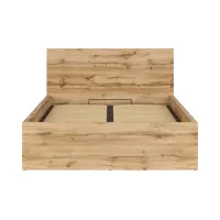 Cama Tetrix 140x200 con somier y contenedor roble wotan