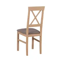 Silla tapizada Alla 3 marrón