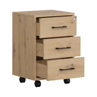 Cajonera Space Office 42 cm con 3 cajones roble artisan