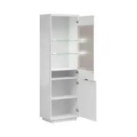 Vitrina Forn 64 cm con 2 puertas blanco brillo