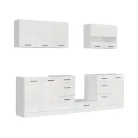 Conjunto de cocina Junona Line 260 cm tiza brillo