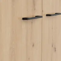 Armario de dos puertas Space Office 80 cm roble artisan