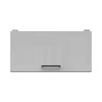 Armario de cocina superior Junona Line 60 cm abatible gris claro brillo