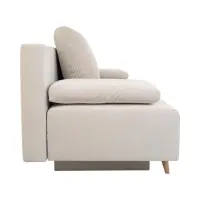 Sofá de tres plazas Leon cama con arcón beige