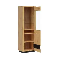 Vitrina Ostia 67 cm con 2 puertas roble artisan