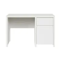 Escritorio Kaspian 120 cm con puerta y cajón blanco
