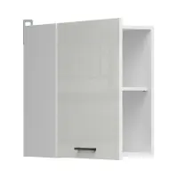 Armario superior de cocina Junona Line 50 cm izquierda/derecha brillo tiza