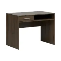 Escritorio Nepo Plus 100 cm con cajón y estante roble noble