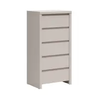 Cómoda Kaspian 56 cm con 5 cajones cachemira