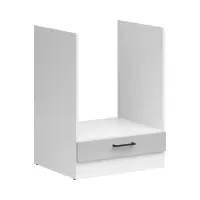 Mueble de cocina para horno encastrable Junona Line 60 cm gris claro brillo