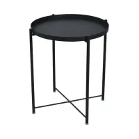 Mesa redonda Tim 48 cm negra