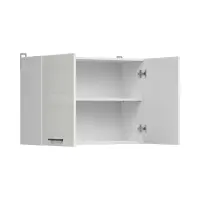 Armario de cocina superior Junona Line 80 cm de dos puertas brillo tiza