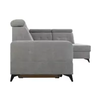 Угловой диван правосторонний Amado раскладной с ящиком серый