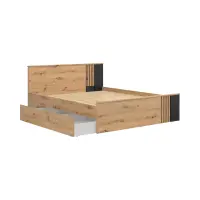 Cama Vabres 160x200 roble artisan lamas