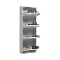 Zapatero Fly 50 cm con 4 puertas blanco