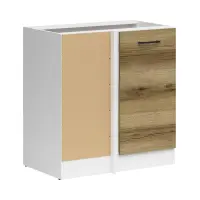 Armario de cocina bajo de rincón Junona Line izquierdo sin encimera roble delano claro 100x60 cm